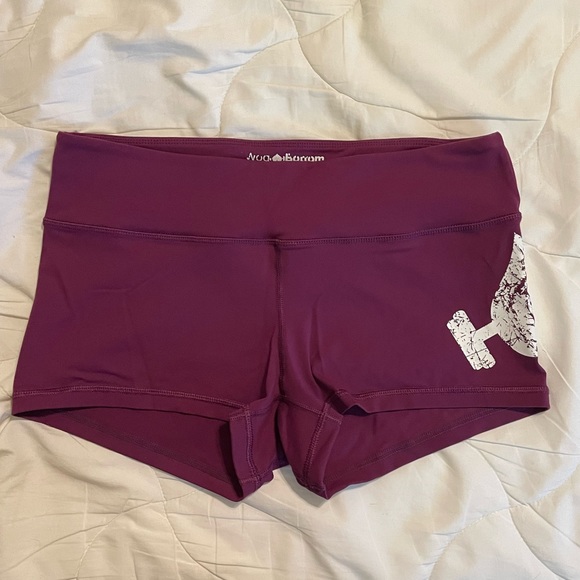 WodBottom Maroon Booty Shorts - Picture 1 of 4